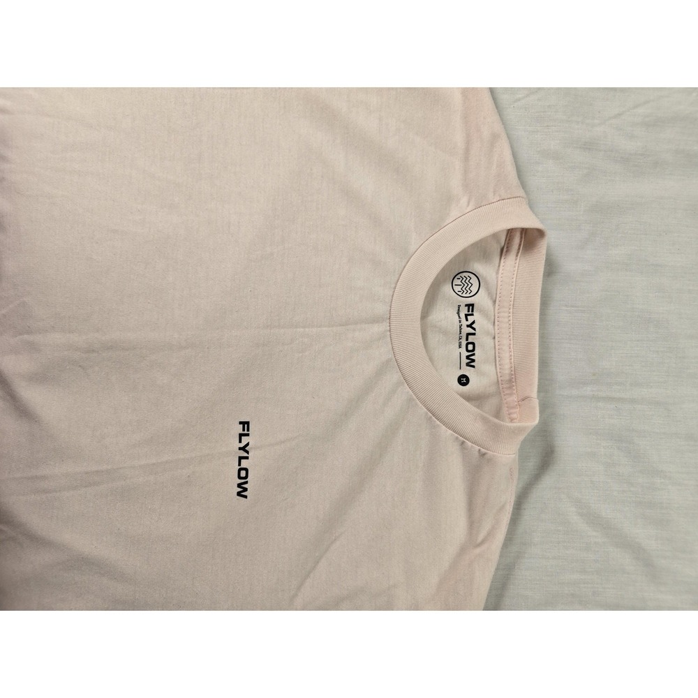 Flylow Shirt Mens Medium Pink Drirelease Moisture Wicking Quick Dry Tee Tagless